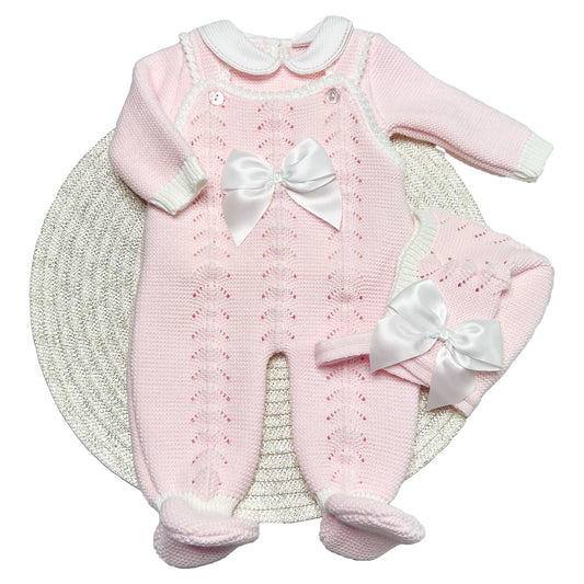 Baby Pink Knitted Set